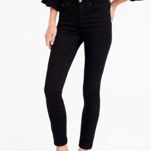 J.CREW 9” High Rise Stretchy Toothpick Jeans